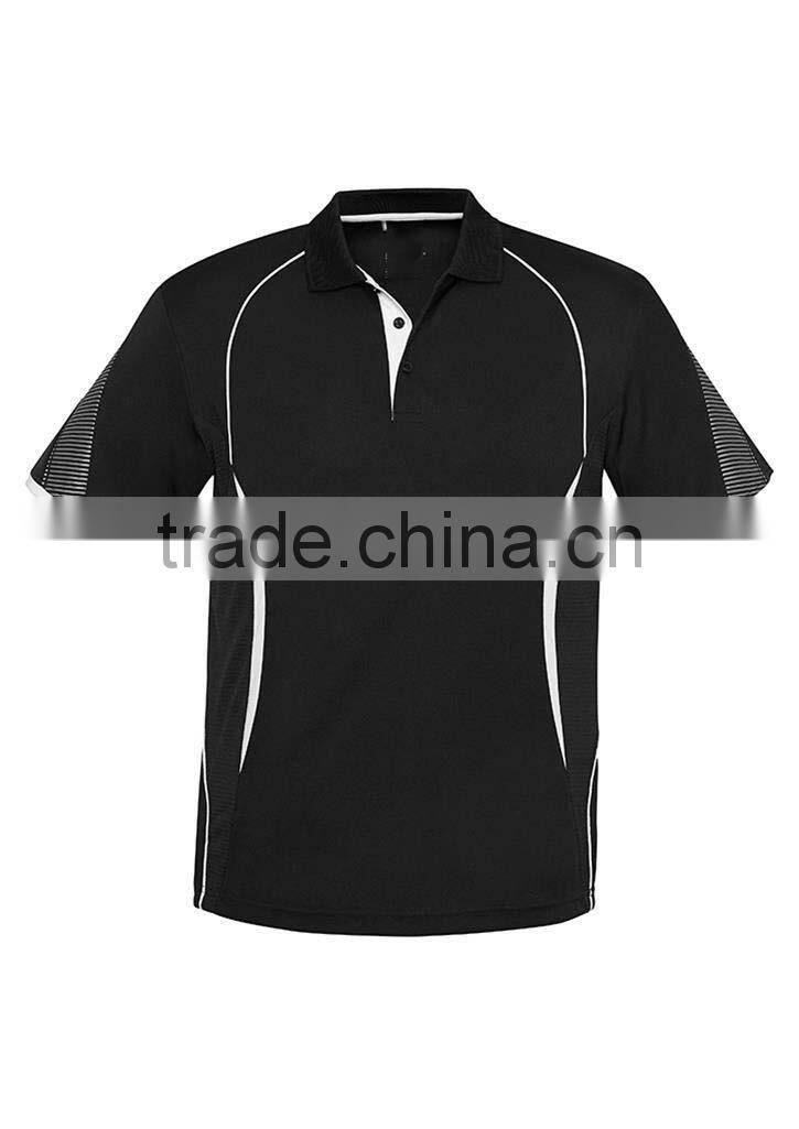 China supplier custom blank polo shirt sports gym wear running shirts mens dry fit 100%polyester contrast colors men polo shirts