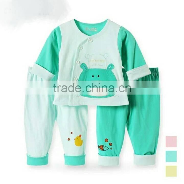 Wholesale Spring Kids Chothing Set For Boys and Girls Bear Suits Long Sleeve Shirts and Pants