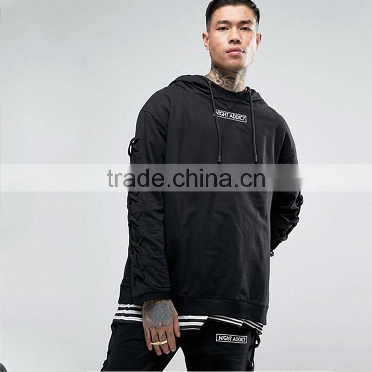 Mens Hoodie short sleeved T-shirt Short Sleeve T shirt young male black student sweater