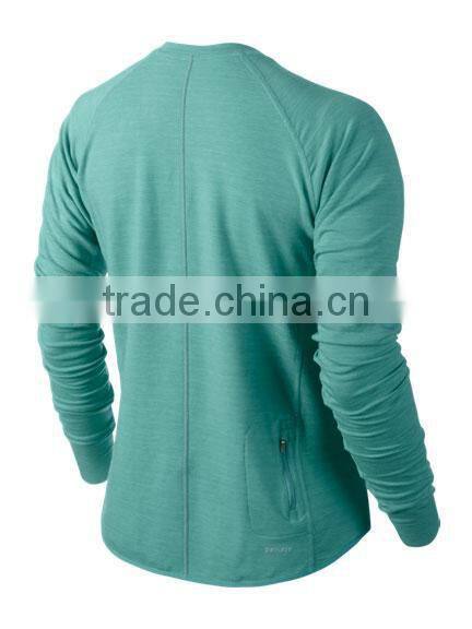 simple soft Crew Neck Sweatshirt women soft stretch jersey