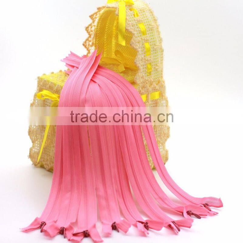 Eco-friendly Colorful 3# 30 cm Lace Tape Women Invisible Zipper