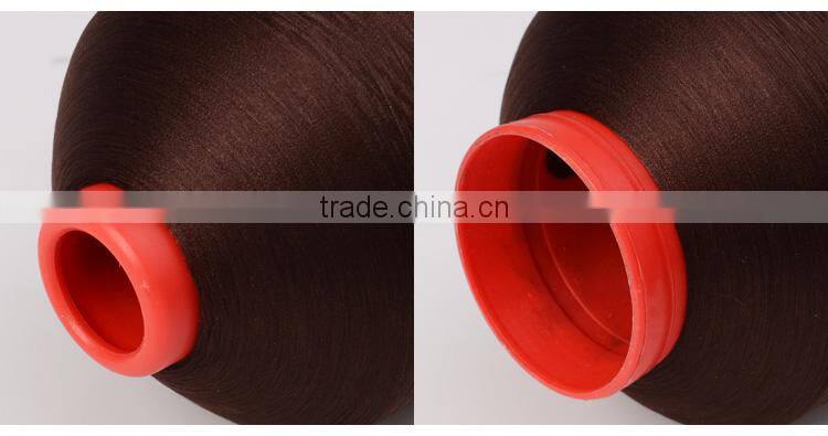 China supplier 100% Filament Polyester textured yarn overlocking thread 300D/1