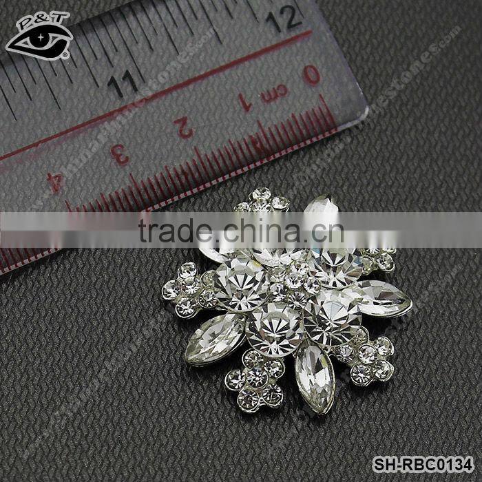 Wholesale Rhinestone pin brooches cheap crystal pins for wedding clothing cards
