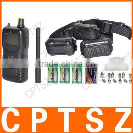 Multi-function Remote Control LCD 3 Dogs Training Collar 1000m Shock + Vibrate Pet Trainer Products Supplies