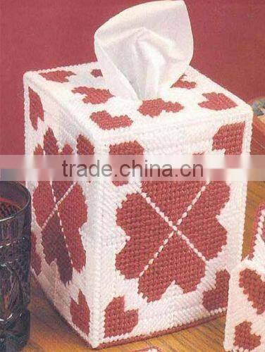 DIY goods,3D Cross stitch Embroidery.beautiful.Tissue Box-010-01