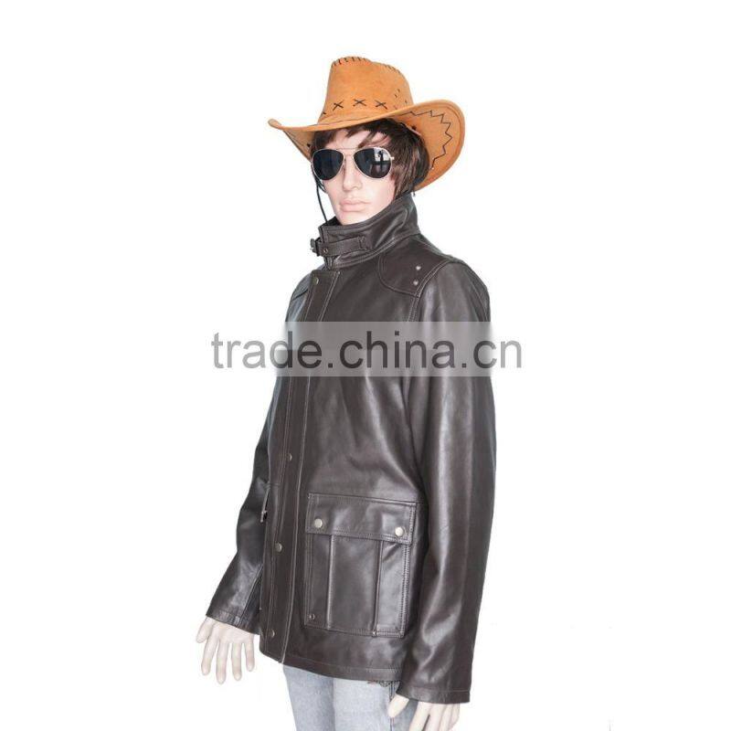 Black Cow Hide soft leather Jacket Available in all sizes