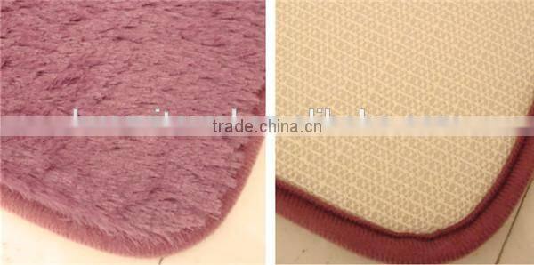 home designs polyester shaggy plush floor mats
