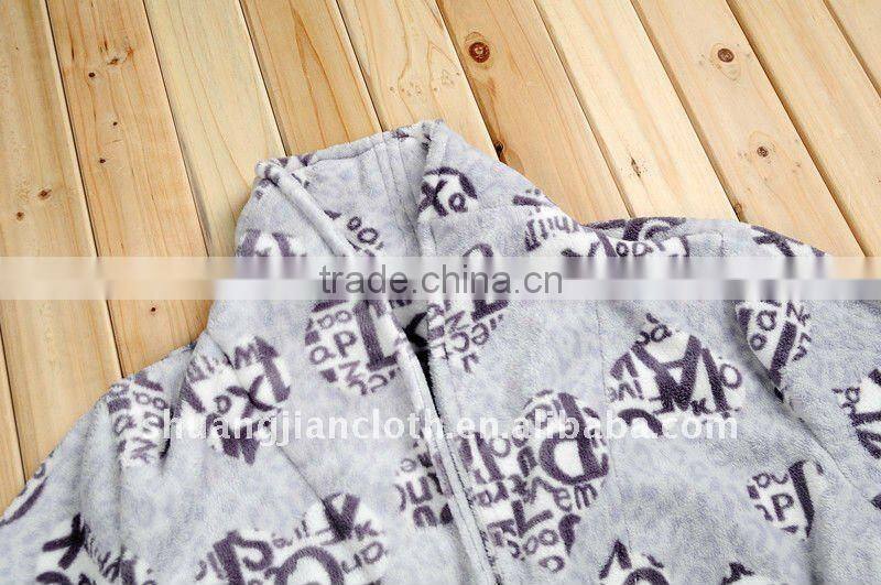 100%polyester coral fleece bathrobe