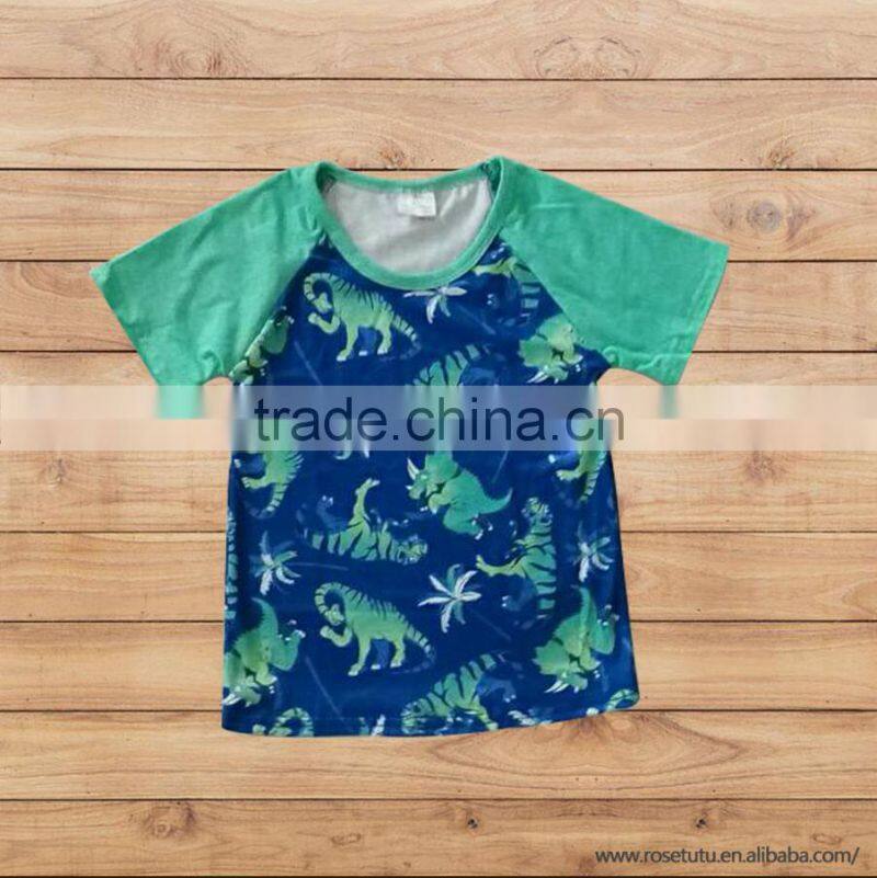 2017wholesale Fashion clothing cute Printing Girls boys turkey tops