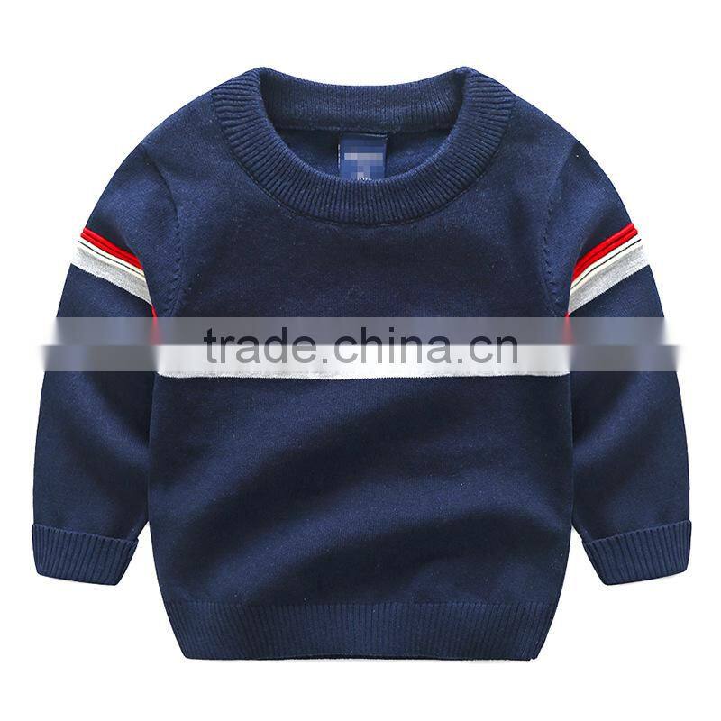 Factory supply hand knit baby boys sweater design