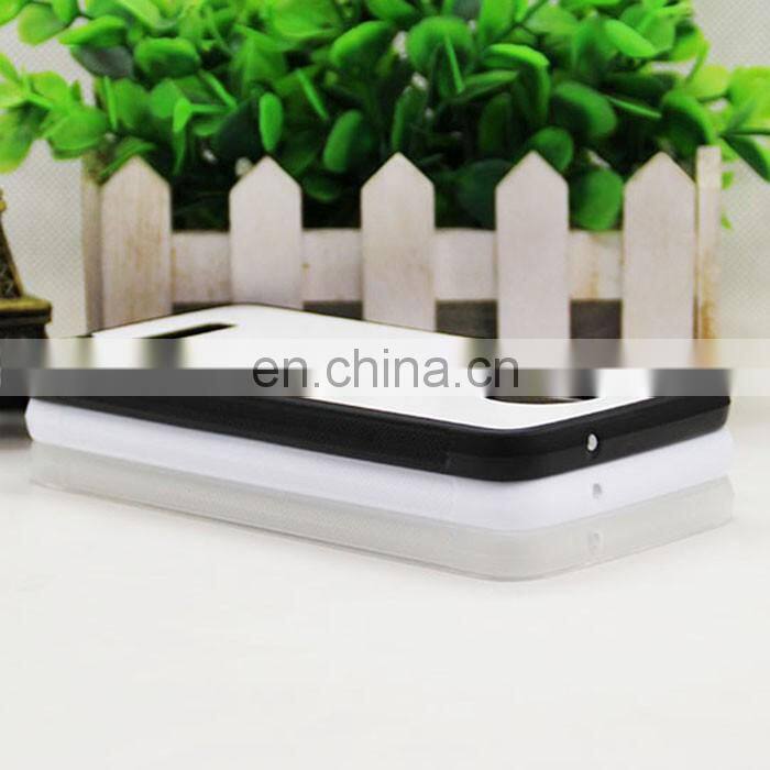 2d sublimation heat transfer PC +TPU silicon blank cell phone case with metal sheet for Prosub-Z Force