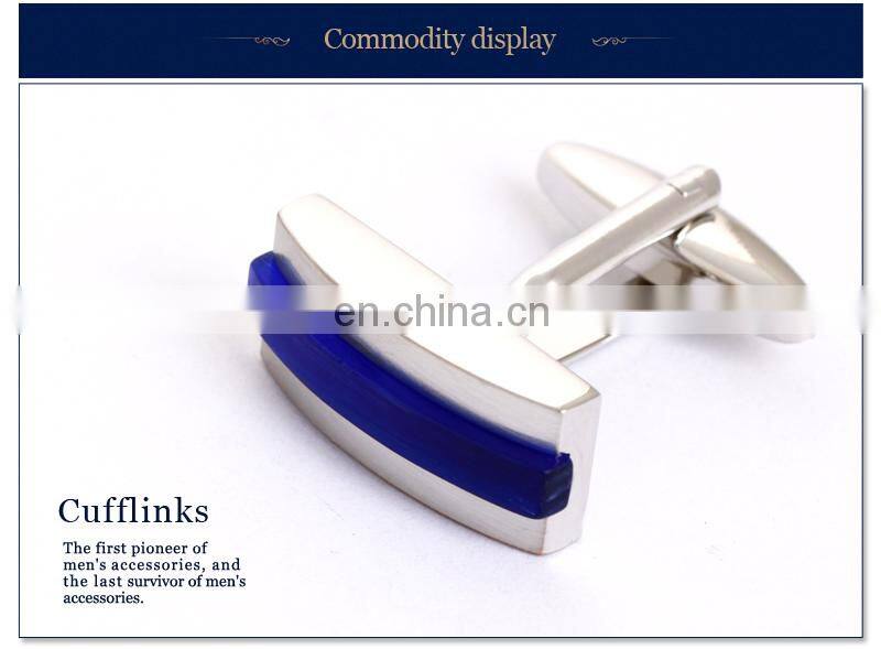 2015 Fashion Blue stone Cufflink Men's Gift