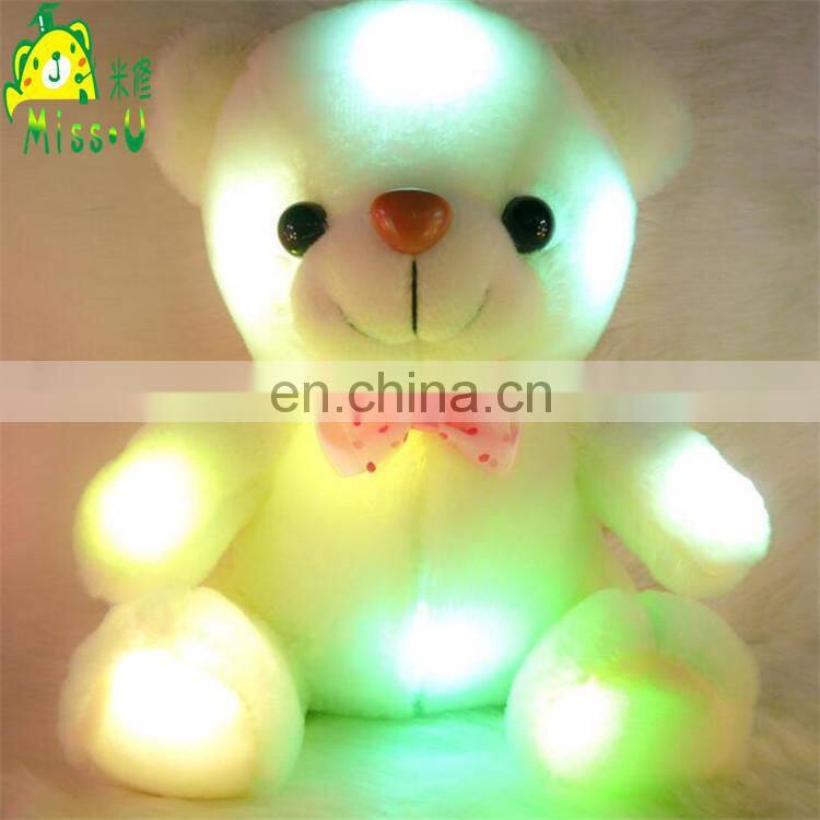 OEM High Quality Stuffed Soft Plush LED Toys Night Lighting Bear