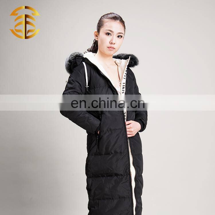 Wholesale China Long Style Women Outdoor Quilted Lady Down Jacket