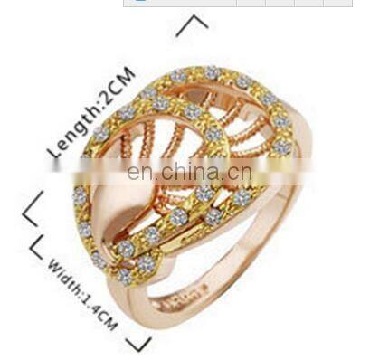 2017 Peacock Rings Rose Gold Platinum Plated Top Genuine Austrian Crystals Fashion Women Wedding Bridal Party Jewelry