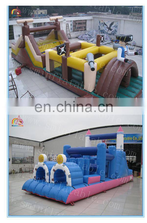 Factory price giant inflatable obstacle arena,inflatable bouncy obstacle games,inflatable wipeout course for kids