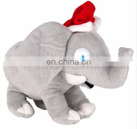 Wholesale christmas stuffed lovely plush elephant toys with big ears