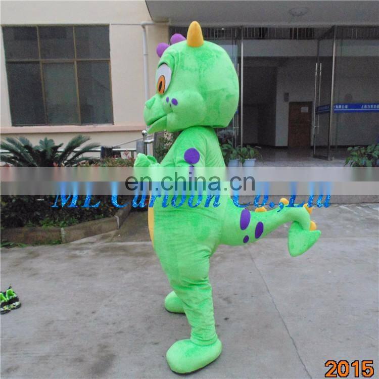 Factory direct sale customized cartoon dragon mascot costume for adult