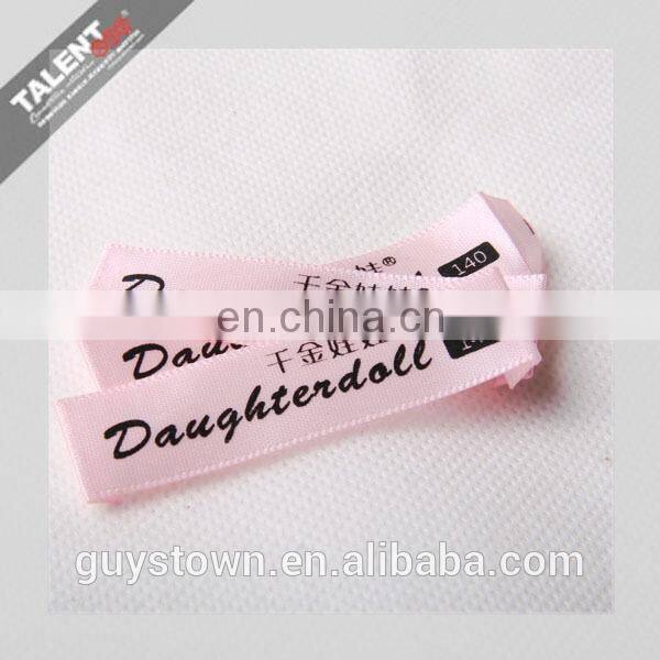 custom garment satin clothing label printing