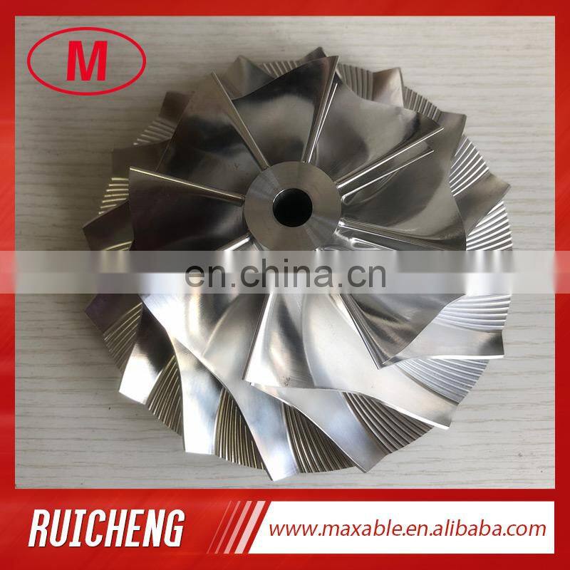 HX82 4048020 UPGRADE 97.50/152.04mm 8+8 blades Turbo milling/aluminum 2618 /billet compressor wheel