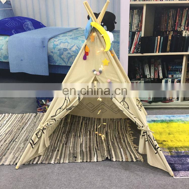 Kid's Foldable Teepee Play Tent Indoor&Outdoor Children Tent Indian tent for Kids