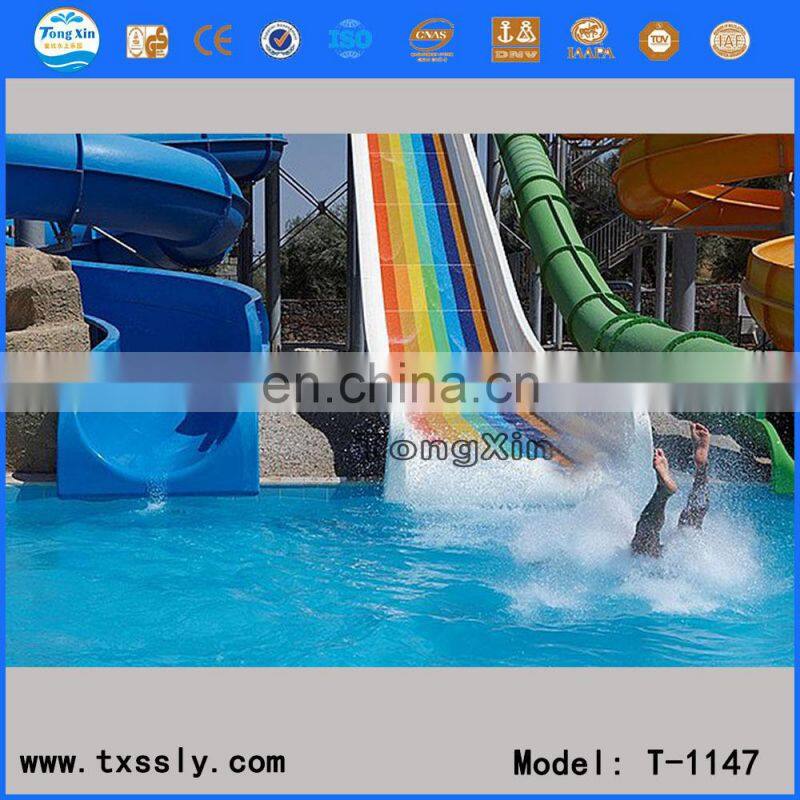Various exciting amusement park fiberglass slide + water park popular product, park