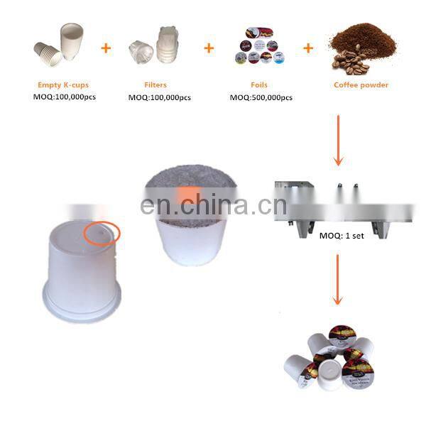 coffee pod filling sealing machine