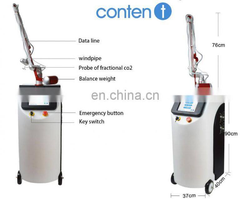 2018 hot selling 40W deep renu elite fractional co2 laser for stretch mark and scar removal