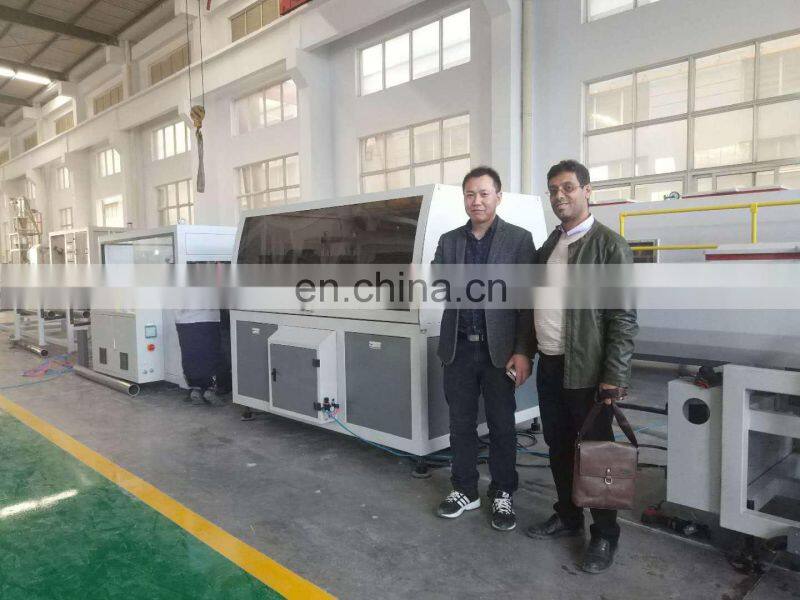plastic pvc double pipe extrusion machine line / electric water pipe extrusion machine
