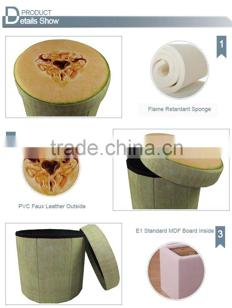 Home Docor Soft Handle Sturdy Storage Ottoman