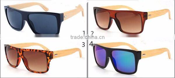 new model men women classic natural wooden temple sunglasses
