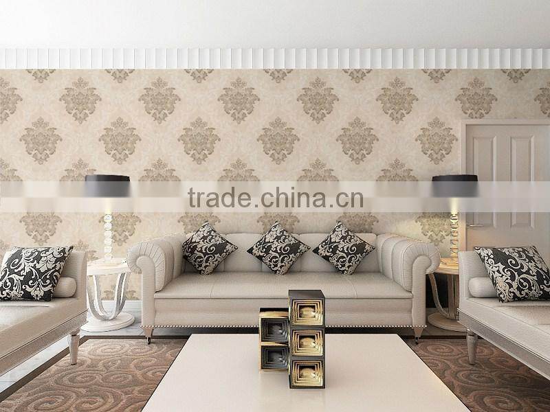 high quality korea pvc wallpaper for wall decoration