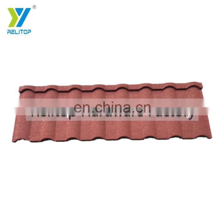 Relitop Milano Stone Coated Metal Roofing For Villa 0.35 0.4 0.5 mm Aluminum Roofing Sheet With Colorful Stones Granules