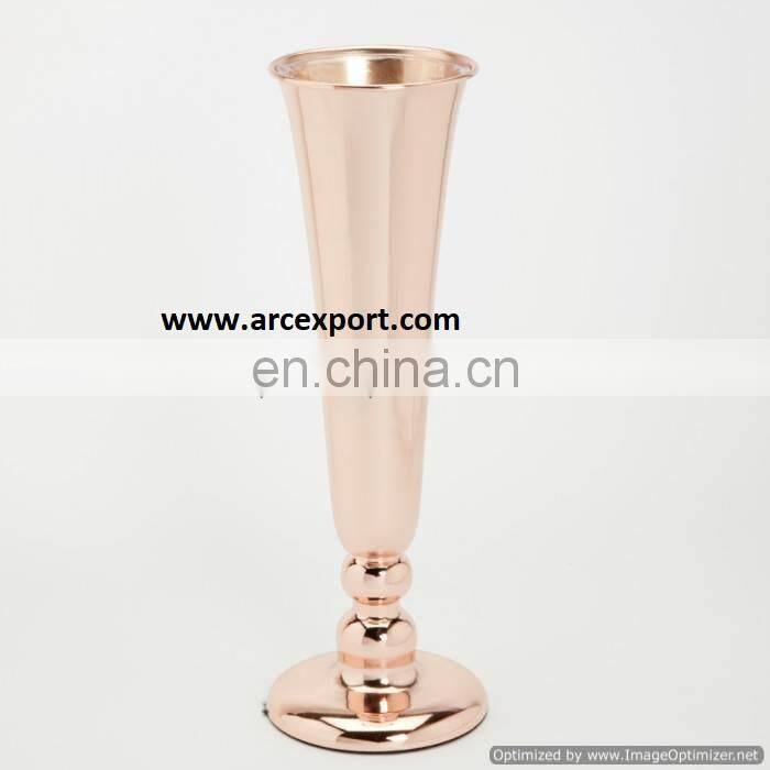 rose gold trumpet vase