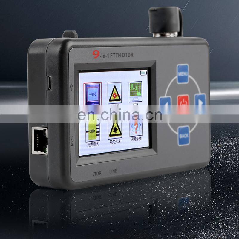 9 in 1 mini Optical Time Domain Reflectometer 1610nm OTDR Cable Test Homing Line-to-Line Fault Location SC Fiber Optic Connector