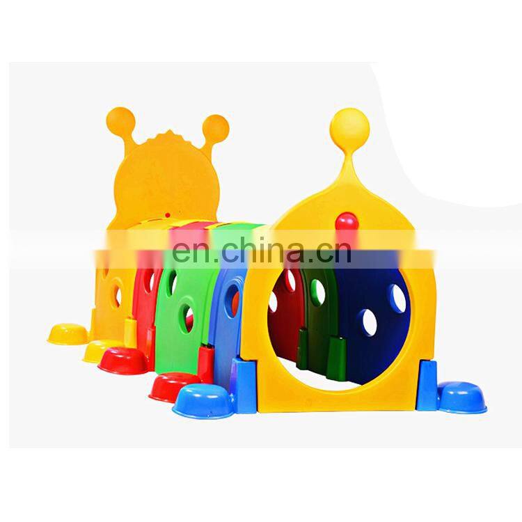 High Quality Kindergarten Funny Elf Plastic Tunnel Play Toy Amusement Park Game Children Indoor Playground Equipment for Sale