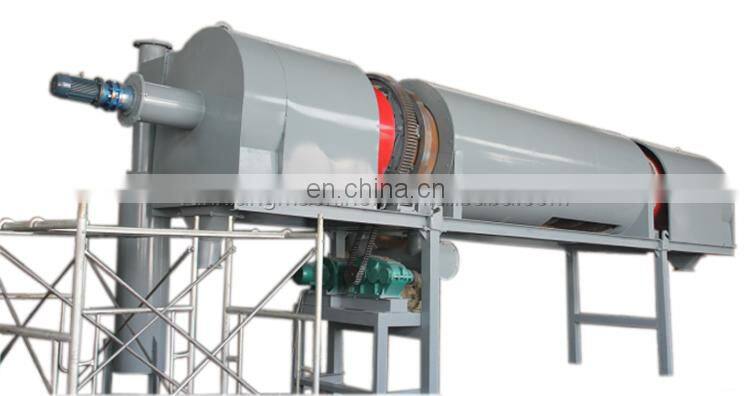 coffee husk sugarcane bagasse wood sawdust lump rice husk straw grass charcoal making machine carbonization plant