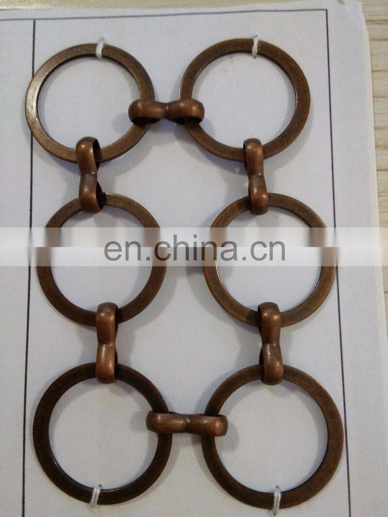 Stainless Steel Decorative Metal Chain Braid Ring Mesh