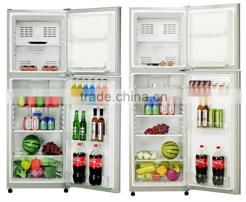 upright frost free silver double door refrigerator fridge home refrigerator fridge
