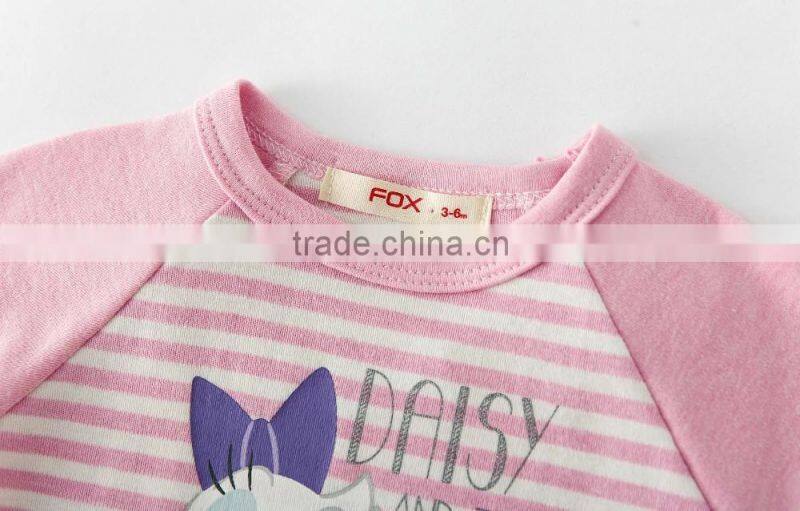 baby rompers babysuit with front print