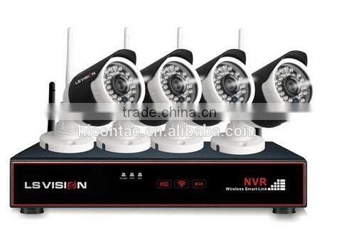 Home surveillance kit wireless network IP cameras