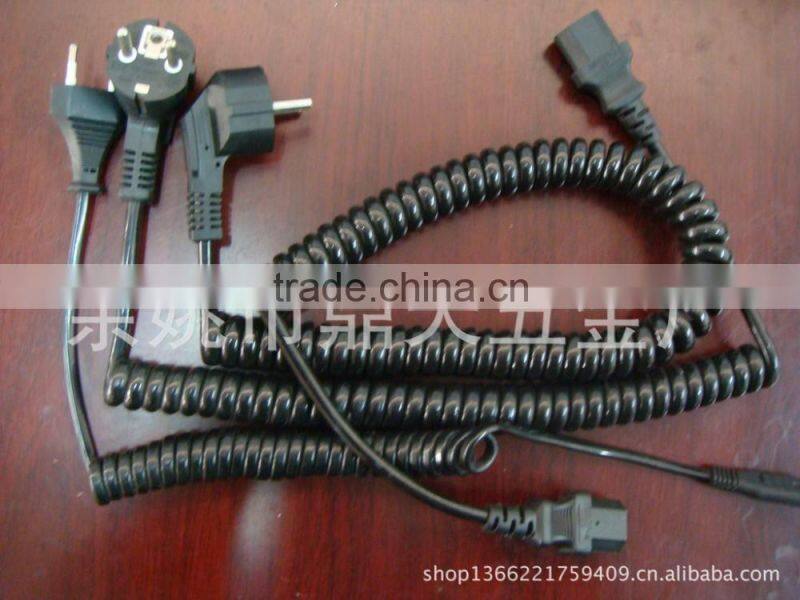 Various color various pattern woven the power cord