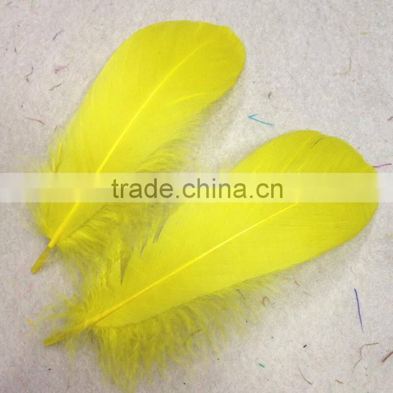 wholesale feather suppliers dyed black Goose feather trim