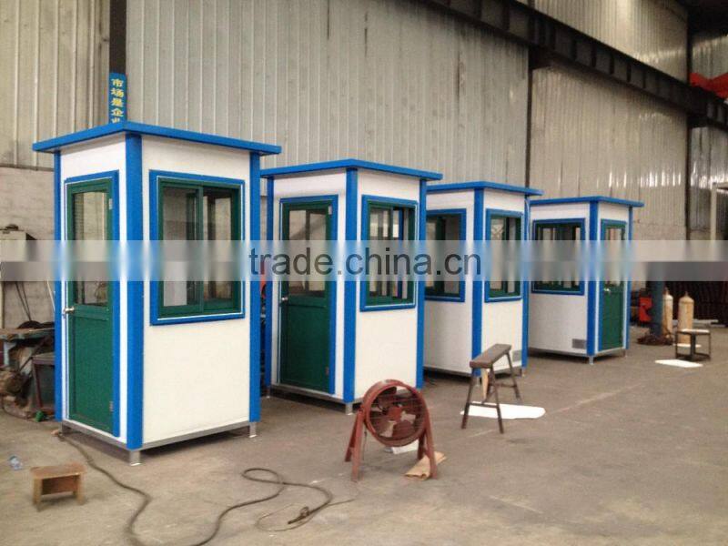 China cheap safety sentry box/ mobile guard house/ steel sentry box