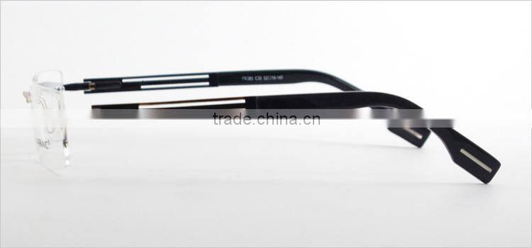 Rimless new style cheap fashion 2014 latest optical eyewear frames