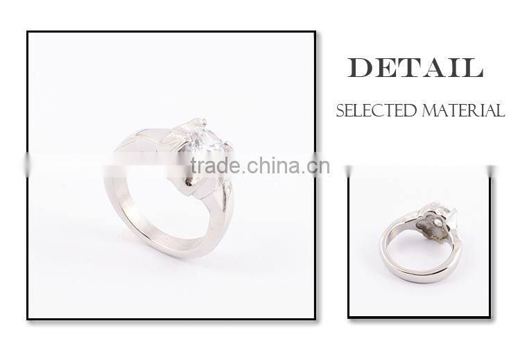 For women wedding rings with diamond silver ring
