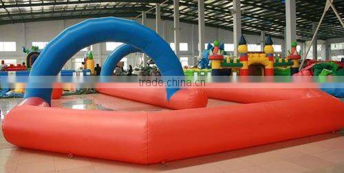 inflatable race track children park equipment