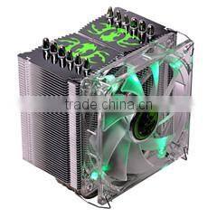 5 heat pipes CPU COOLER for computer porcessor LED lighting
