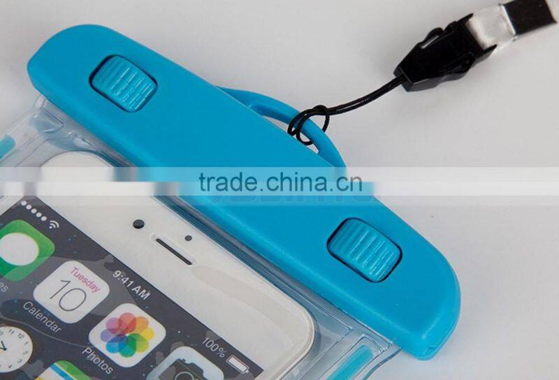 Lanyard and Luminous 4.5-6'' PVC Waterproof Bag Underwater Pouch Dirt Proof Durable Case Cover For iphone 6 plus For Samsung