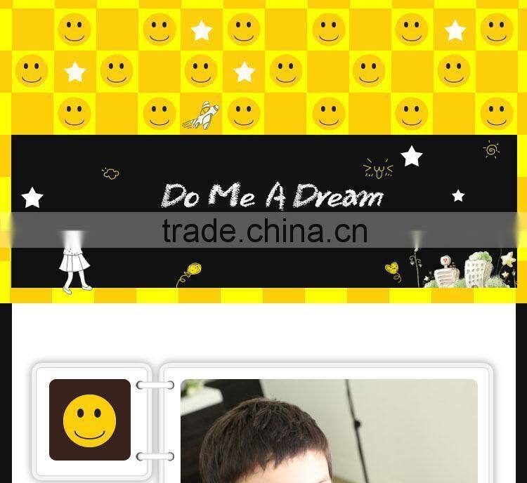 Hot Selling 2014 Winter Latest Cute Smile Face Pattern Knitted Kids Circle Loop Scarf